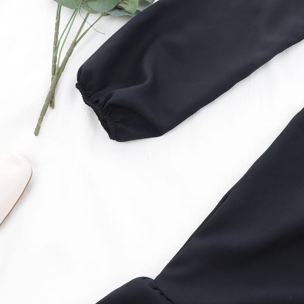 [Mã FAGREEN245 giảm 10% tối đa 30K đơn 99K] Đầm dài tay cổ chữ V nhún đuôi cá RD065 | BigBuy360 - bigbuy360.vn