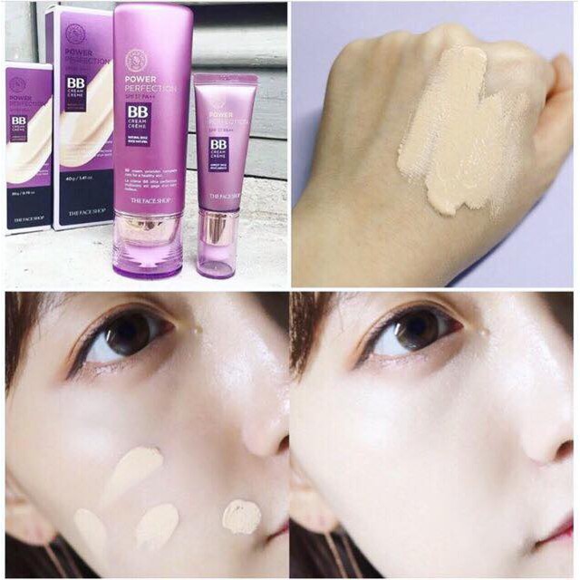 Kem nền đa năng The Face Shop BB Cream Face it Power Perfection BB tím TFS 20g | BigBuy360 - bigbuy360.vn