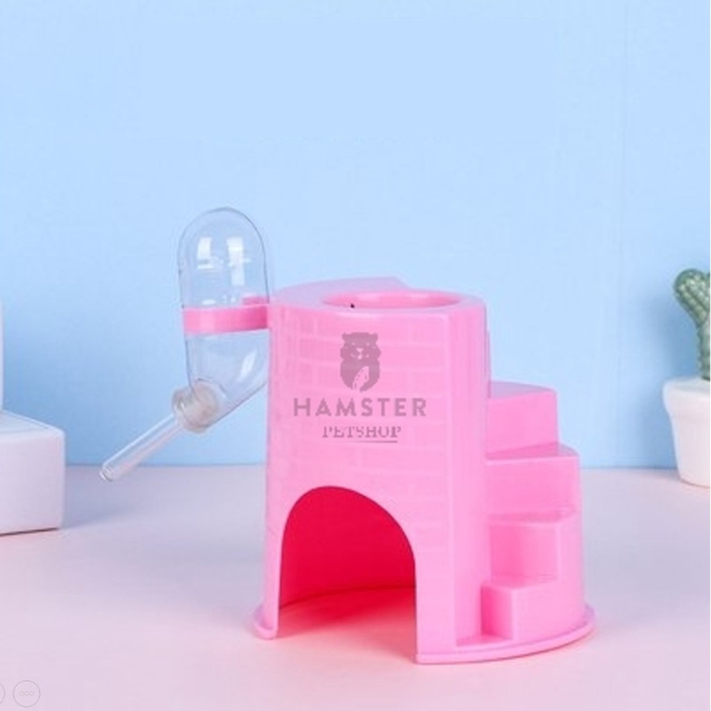 Nhà ngủ 4 in 1 Kèm Bình nước cho Hamster
