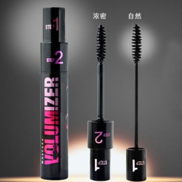 Set 1+2 mascara Hai Trong Một Làm Dày  Dài Cong Lông Mi Kháng Nước Chống Mồ Hôi Mascara 63