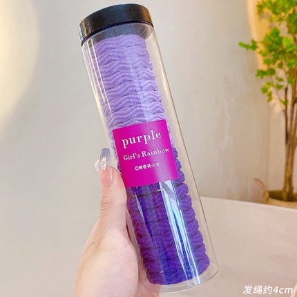 MVP2600 Set 20 Dây Chun Buộc Tóc Siêu Xinh Đựng Trong Hộp Ống Trong Suốt Tiện Lợi Chất Thun Buộc Siêu Co Dãn