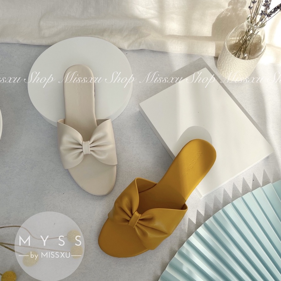 Dép nữ bệt nơ bản lớn thời trang MYSS - DE86