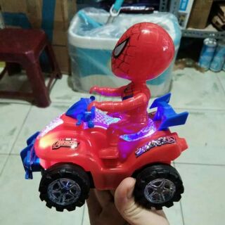 Người nhện Đi xe máy chay pin có đền có nhạc