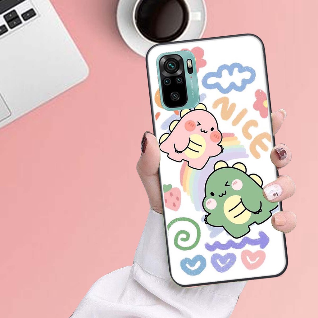 Ốp lưng Xiaomi REDMI NOTE 10 in hình khủng long , gấu nâu xinh xắn, siêu cute  mà còn vô cùng RẺ -ĐẸP