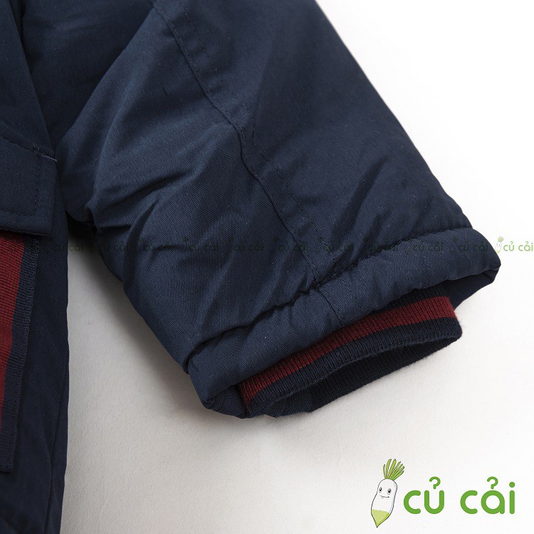 Áo Khoác bé trai, Áo Parka Bé Trai Logo Dinosaur dư xịn cho bé - Navy  AKTD03