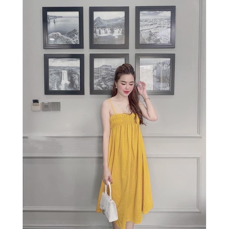 Đầm 2 Dây Chun Ngực TopStyle