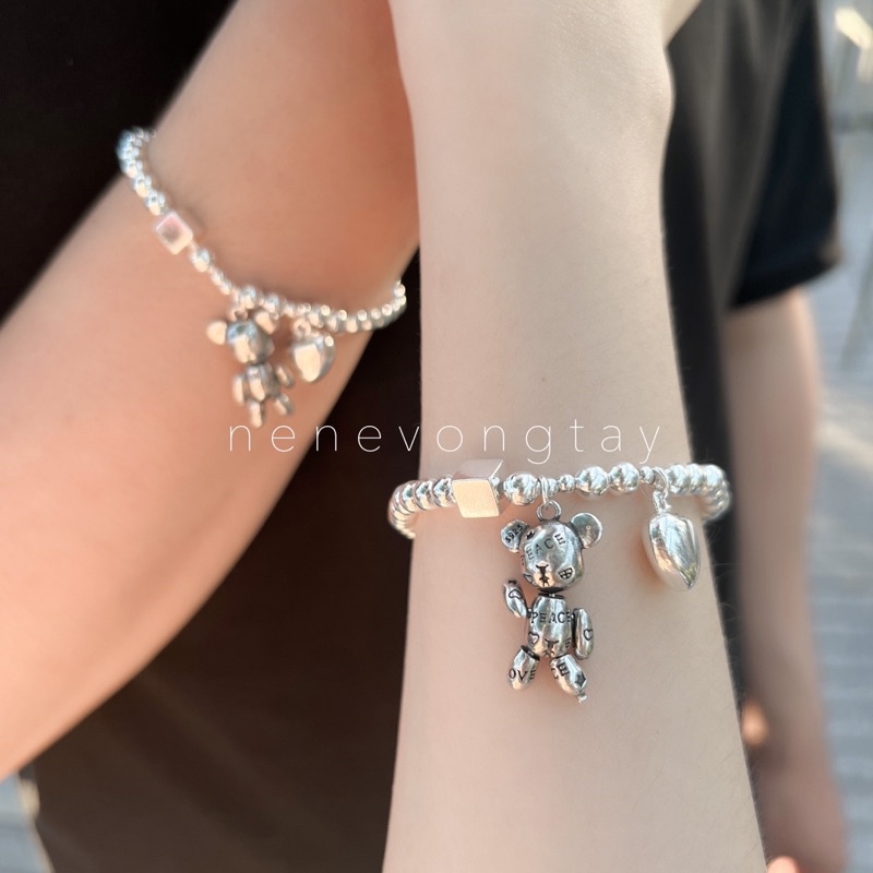 [ẢNH THẬT] Vòng bi tag gấu inox xinh đẹp