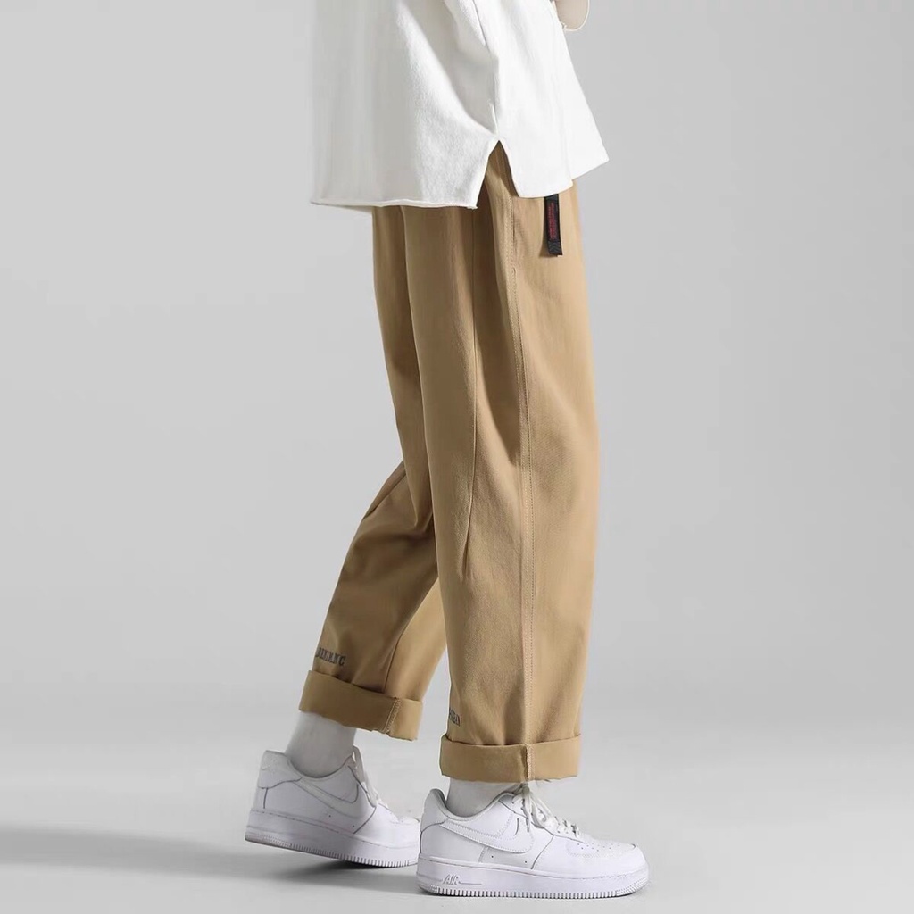 Quần dài ống rộng dáng suông thoải mái thời trang Hàn Quốc cho nam