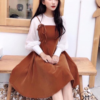 Sét yếm váy - kèm áo