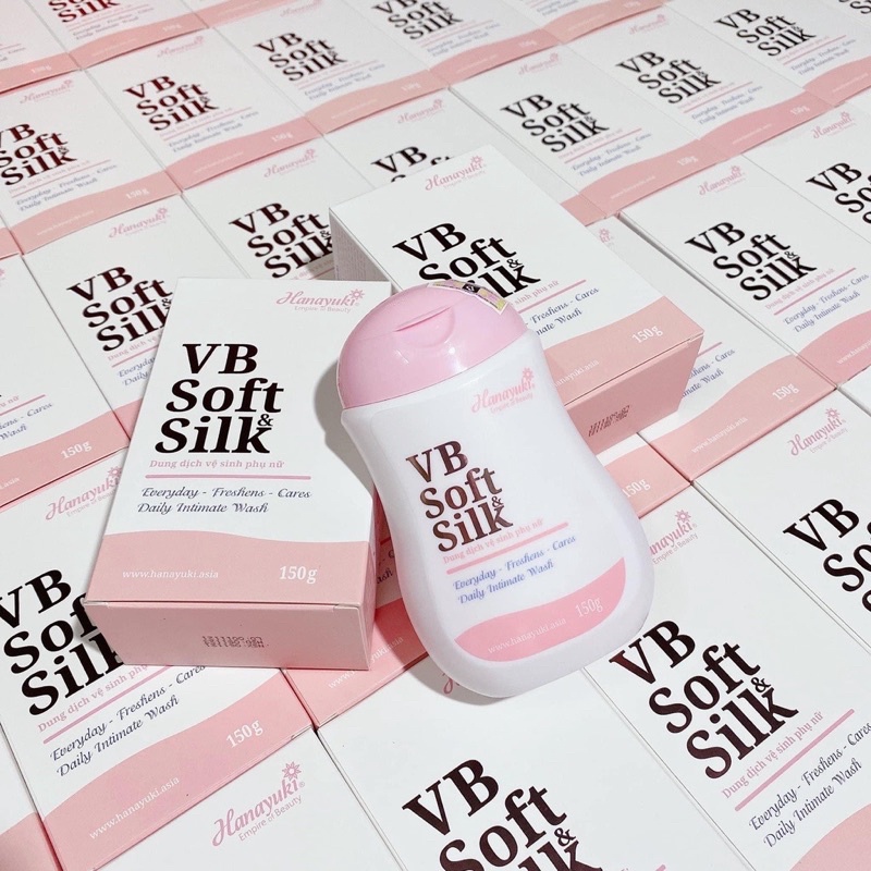 Dung dịch vệ sinh Hana VB Soft Silk, Hanayuki chính hãng dịu nhẹ thơm mát dưỡng sáng hồng