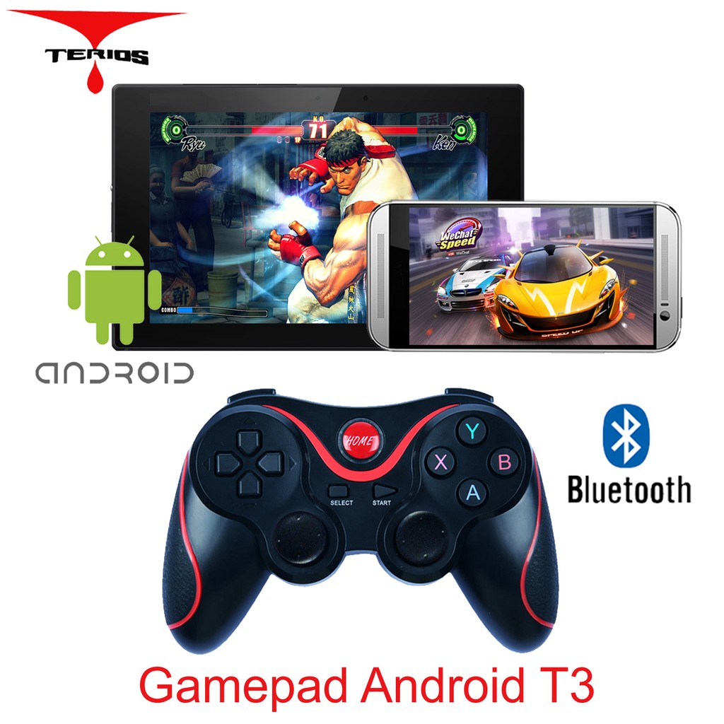 Gamepad T3 Tay chơi game liên quân bluetooth KM tặng giá đỡ điện thoại