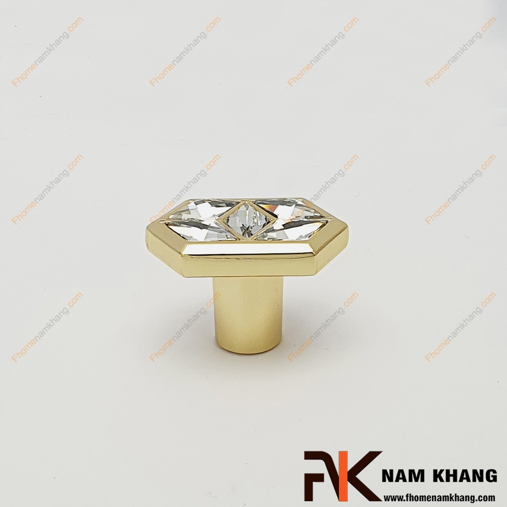 Núm cửa tủ kết hợp đá pha lê NK439-VLD