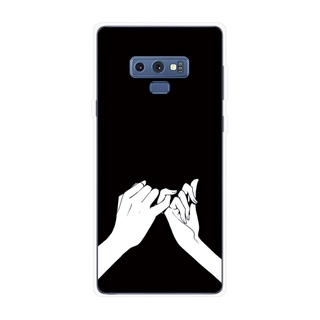 Ốp Lưng Samsung Galaxy Note 8 9 Note8 Note9 TPU mềm Case Cá tính đen tuyền Two