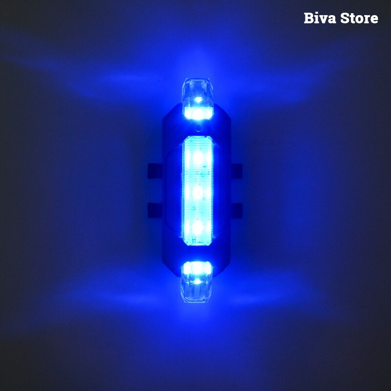 Đèn LED nhiều màu gắn xe đạp chống thấm nước sạc USB chất lượng cao SIGO