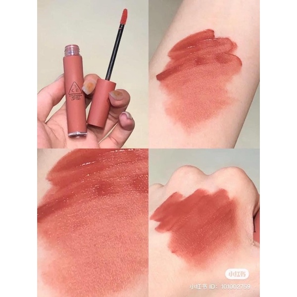 Son kem 3CE velvet lip tint #Walk N Talk #Nâu Đào Đậm
