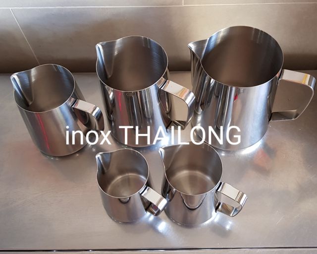 Ca đánh sữa inox không nắp đủ dung tích