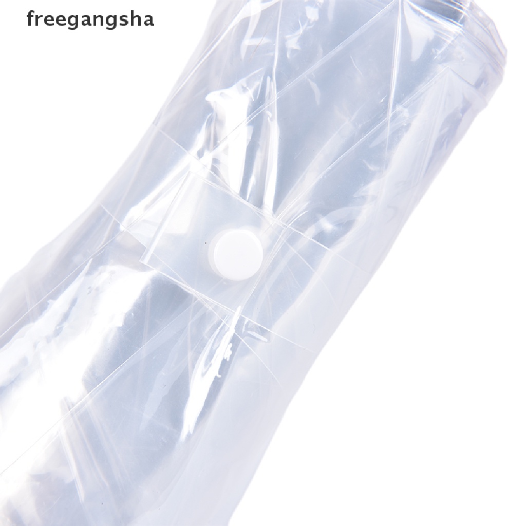 [FREG] Automatic Open Close Fold Windproof Umbrella Compact Rain Transparent Clear FDH