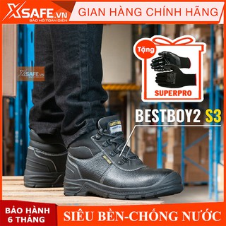 Giày bảo hộ lao động nam Jogger Bestboy2 S3 da bò, chống thấm nước, chống đinh, trơn trượt - Giày công trình, nhà máy