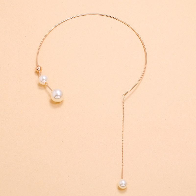 Vòng cổ choker đính ngọc trai nhân tạo thời trang 2022