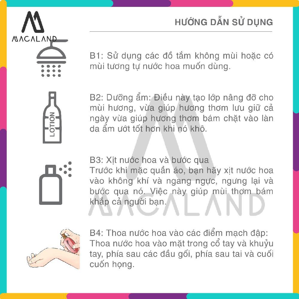 Nước hoa Silver Unisex 30ml MACALAND (dạng chai xịt) dành cho cả nam và nữ