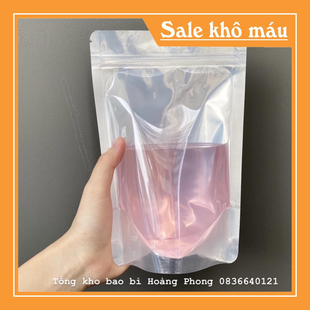 [Hàng cao cấp] Túi zip bạc, túi zipper bạc đựng thực phẩm hàng đẹp Sài Gòn - 100Gr