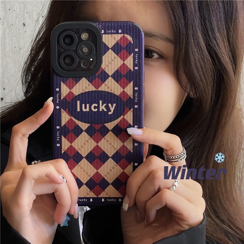 Ốp Điện Thoại Silicon In Hình Nhãn May Mắn Cho IPhone 12 13 11 Pro Max X Xs Max Xr Sjd4