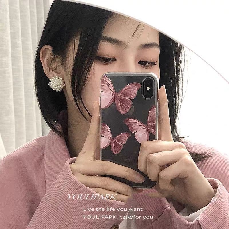 Ốp Điện Thoại Trong Suốt Chống Rơi In Hình Bướm Phong Cách Retro Dành Cho Ixr 11 Pro Apple Xsmax 6 S 8 P 7 P | BigBuy360 - bigbuy360.vn