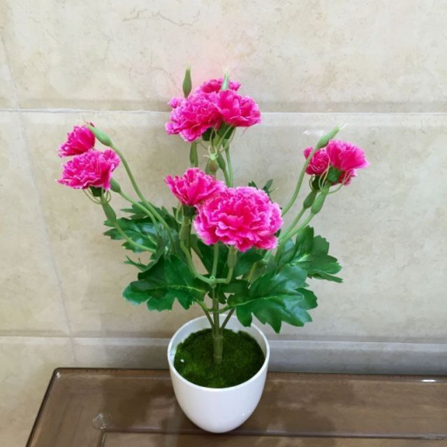 Hoa lụa/cành hoa phăng vải lụa nhiều màu