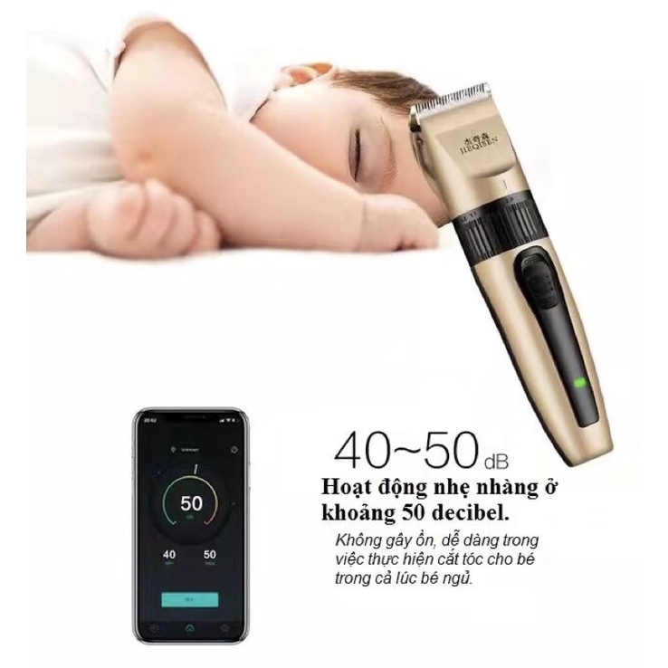 Tông Đơ Cắt Tóc Không Dây Gia Đình PHILIPS JIEQISEN KM-B09 - Tăng đơ cắt tóc Chuyên nghiệp Philips KM-BO9