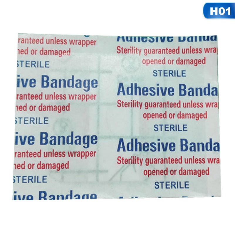 Set 10 Miếng Băng Cá Nhân Y Tế Vải Không Dệt Không Gây Dị Ứng Kích Thước Lớn