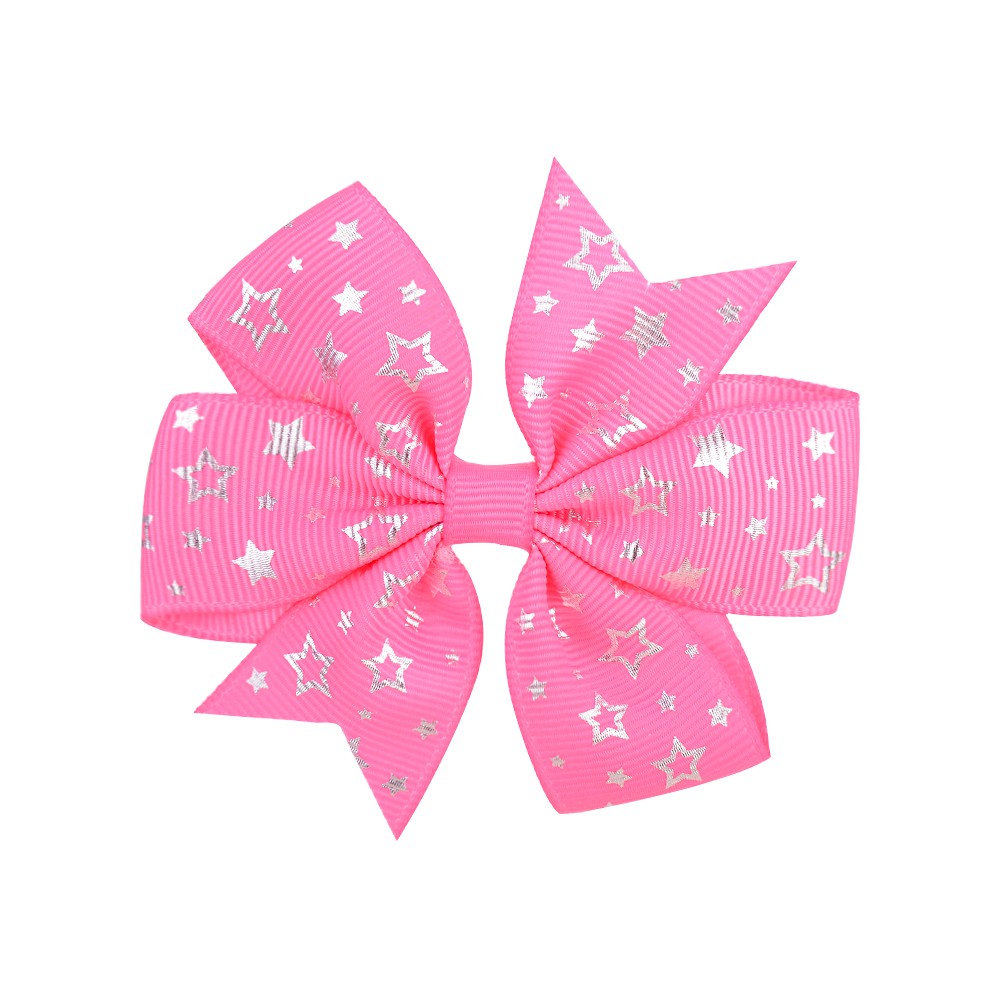 Kẹp tóc nơ KIDSBOWS họa tiết ngôi sao lấp lánh xinh xắn chất lượng cao