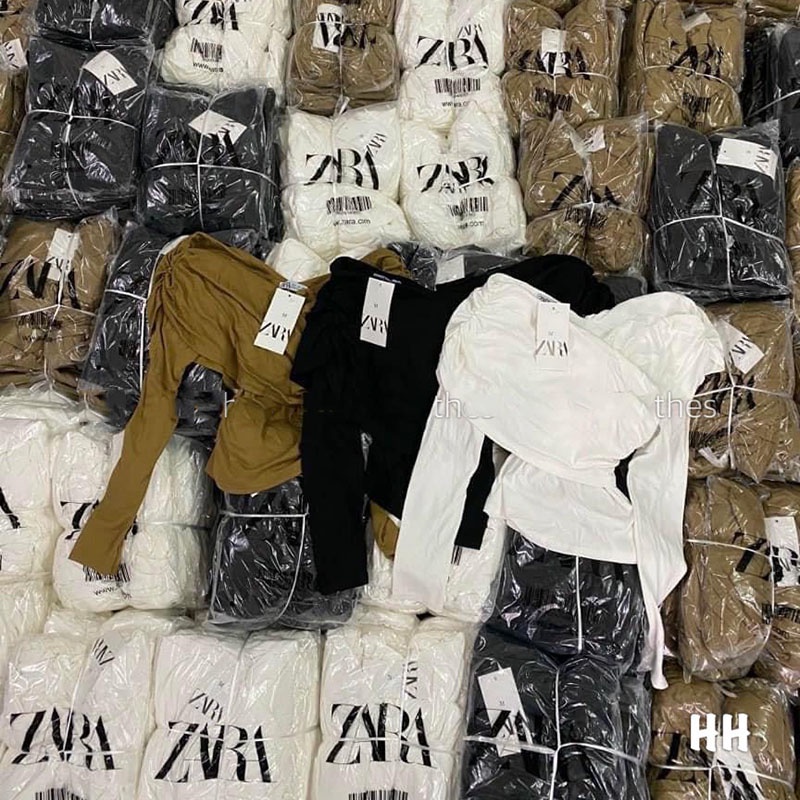 Áo Trễ Vai Đáp Chéo Ngực Dài Tay Chất Co Giãn AP037- Lolla_Fashion