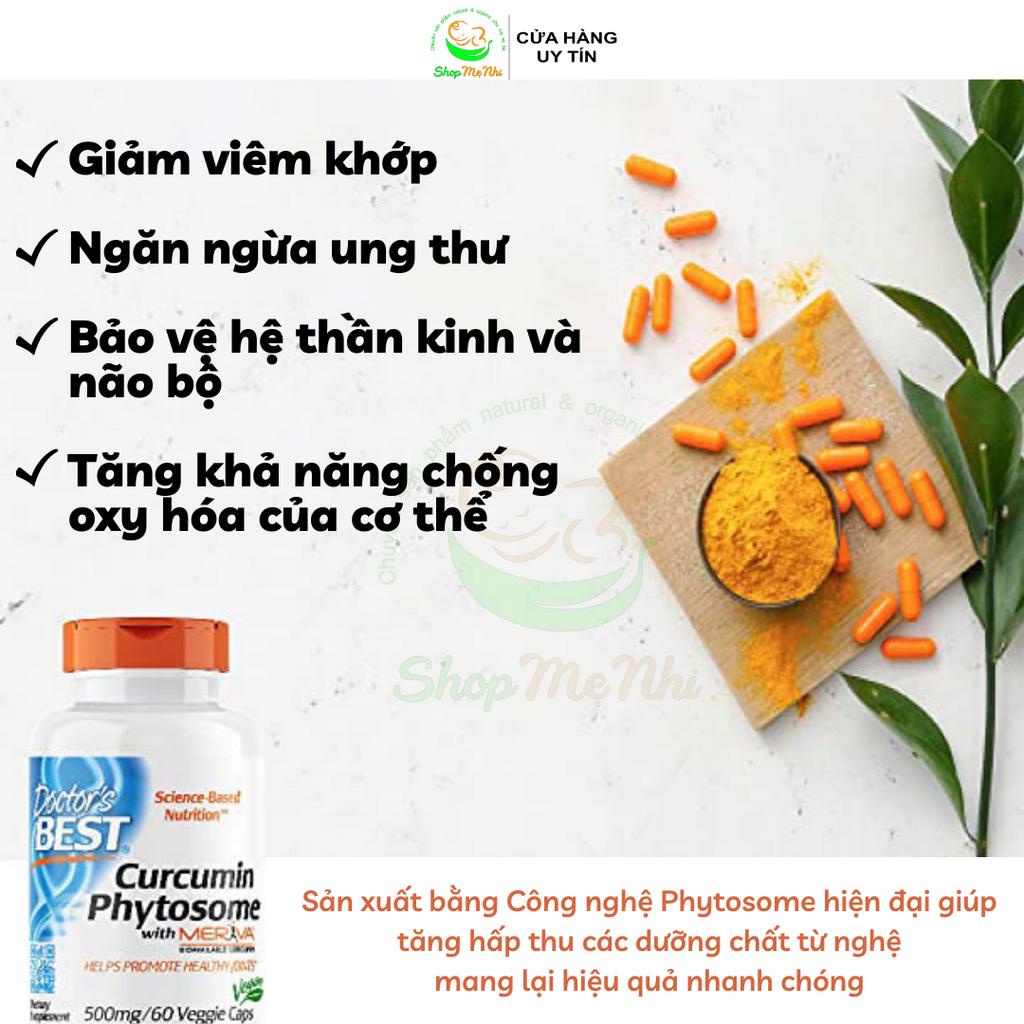 VIÊN UỐNG CURCUMIN PHYTOSOME WITH MERIVA DOCTOR’S BEST 500MG -