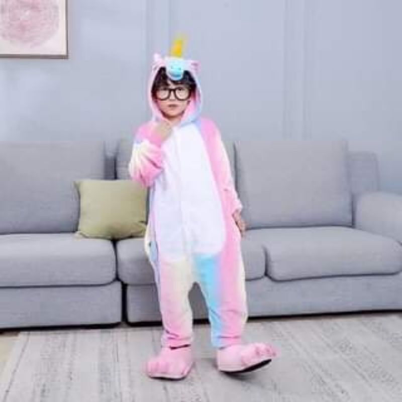 Bộ đồ kì lân unicorn hologram mix 5 màu