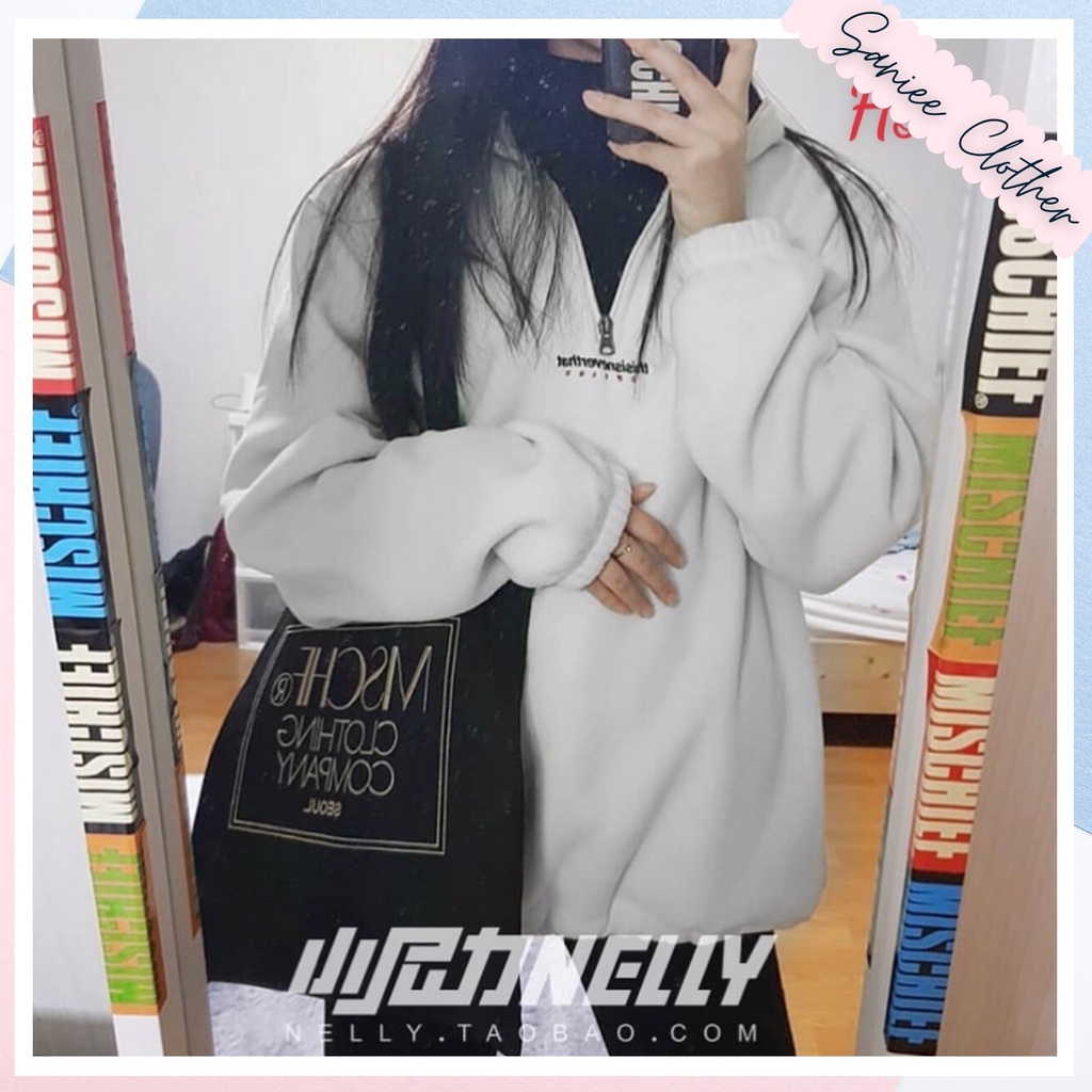 Áo Nỉ Nam Nữ Unisex Chất Dày Lông Thêu Chữ THAR Cổ Lọ Có Khoá Saniee Clother - SP000593 | BigBuy360 - bigbuy360.vn