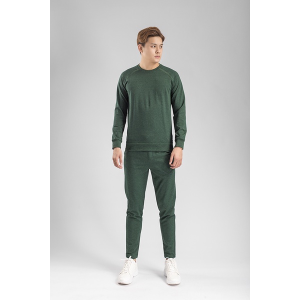 Bộ đồ thu đông Aristino cổ tròn  cotton mềm  giữ ấm  ALH001W8 ( 3 màu)