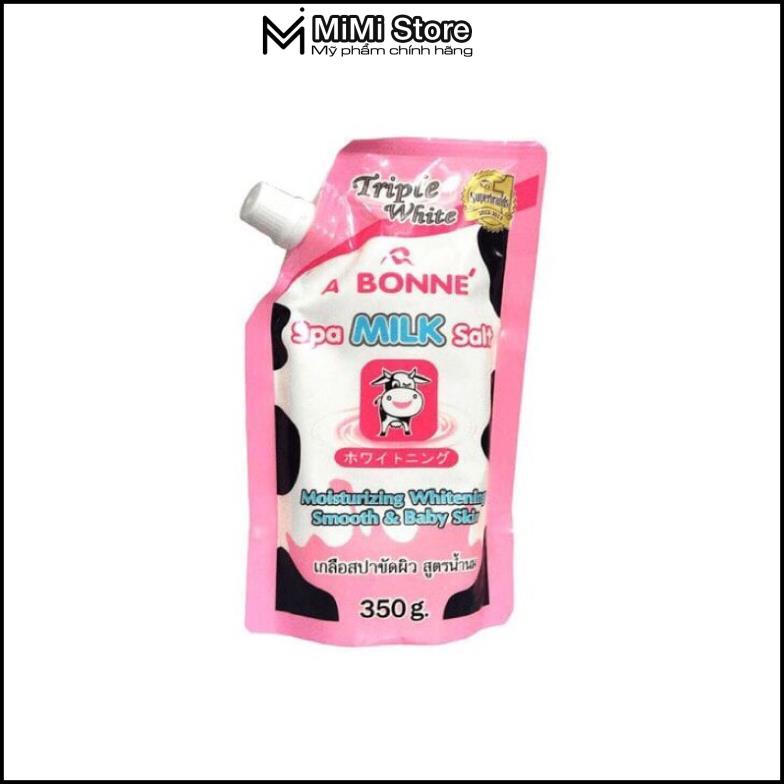 Muối Bò Tắm Tẩy Tế Bào Chết Body ABONNE Thái Lan Hương Sữa Tươi (350g)