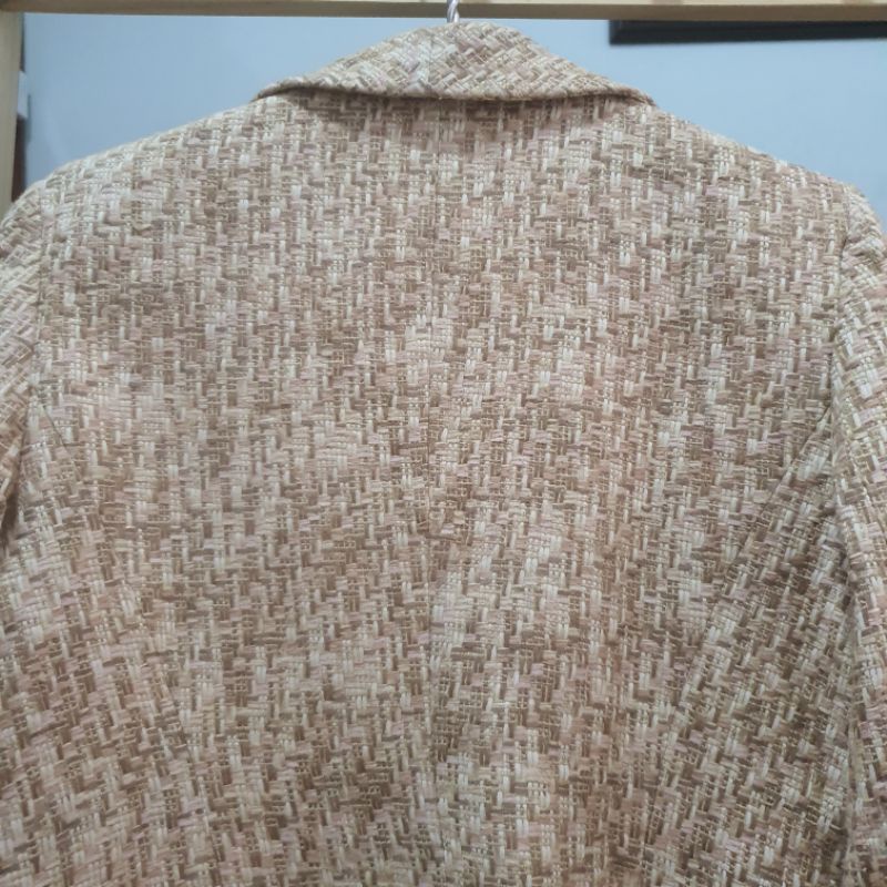 Khoác vest dạ tweed, hàng si