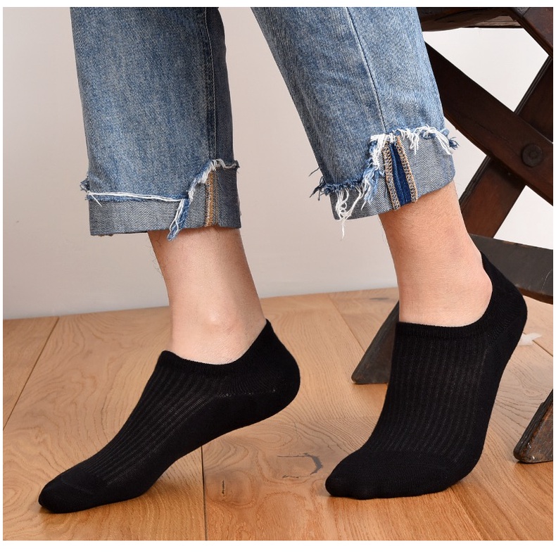 Vớ Cổ Thuyền Silicone Chống Trượt Màu Trắng Thời Trang Mùa Hè Cho Nữ