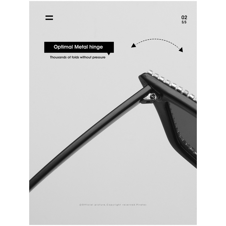 Kính Mát Mắt Mèo Tam Giác Thời Trang Âu Mỹ