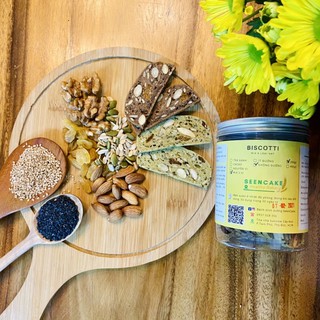 Biscotti ăn kiêng mix 8 loại hạt (ít đường)