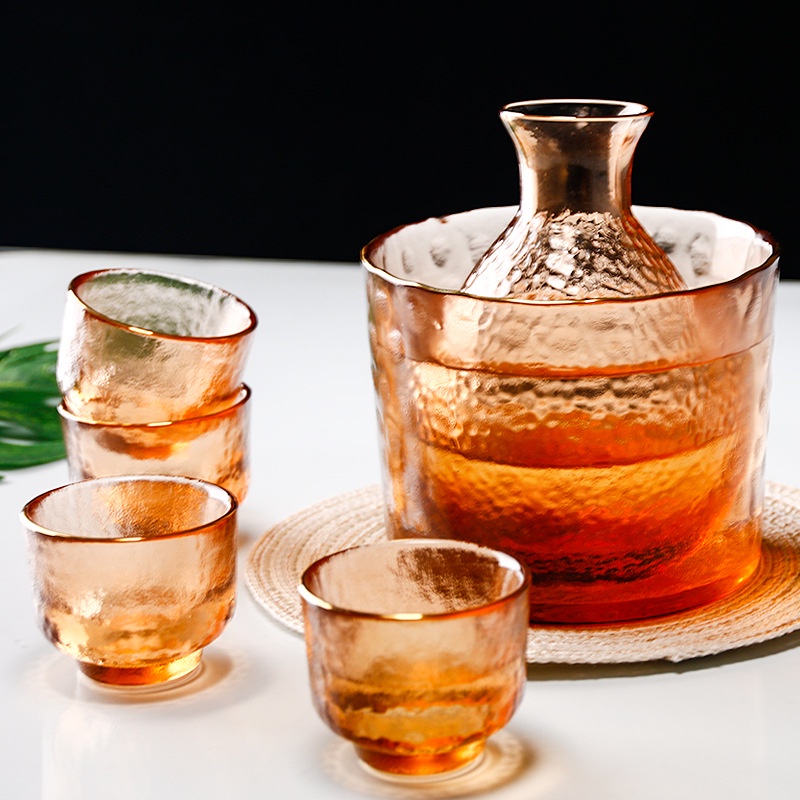 Bộ Bình đựng sake nhật bản nghệ thuật , Bình trà nghệ thuật trang trí nhà cửa Time decor