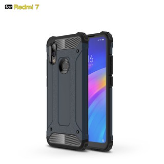 Ốp lưng TPU+PC màu trơn bảo vệ toàn diện dành cho Xiaomi Redmi S2 Note 5 6 7 pro