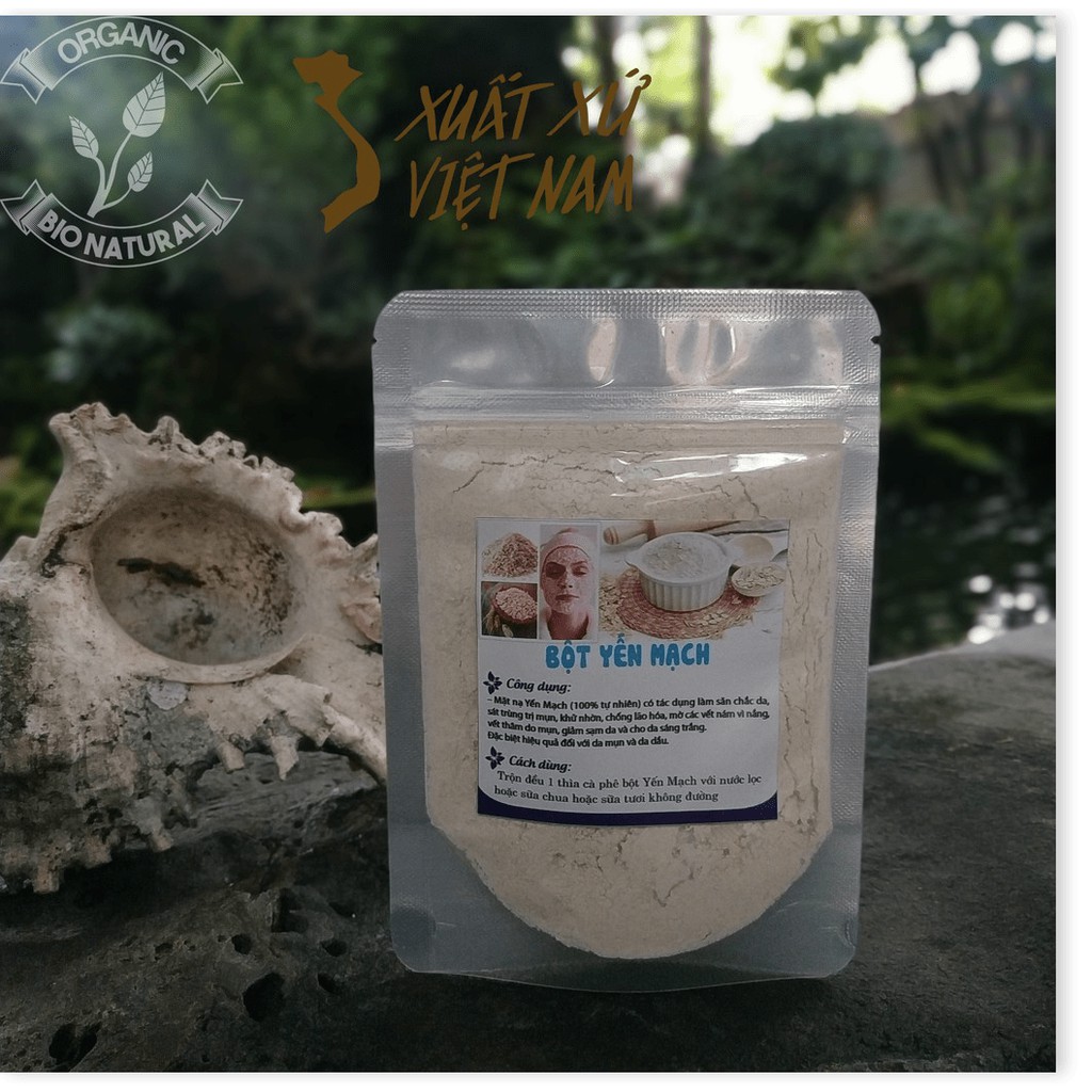 [HAMI NATURAL] Bột đắp mặt nạ Yến Mạch HANDMADE