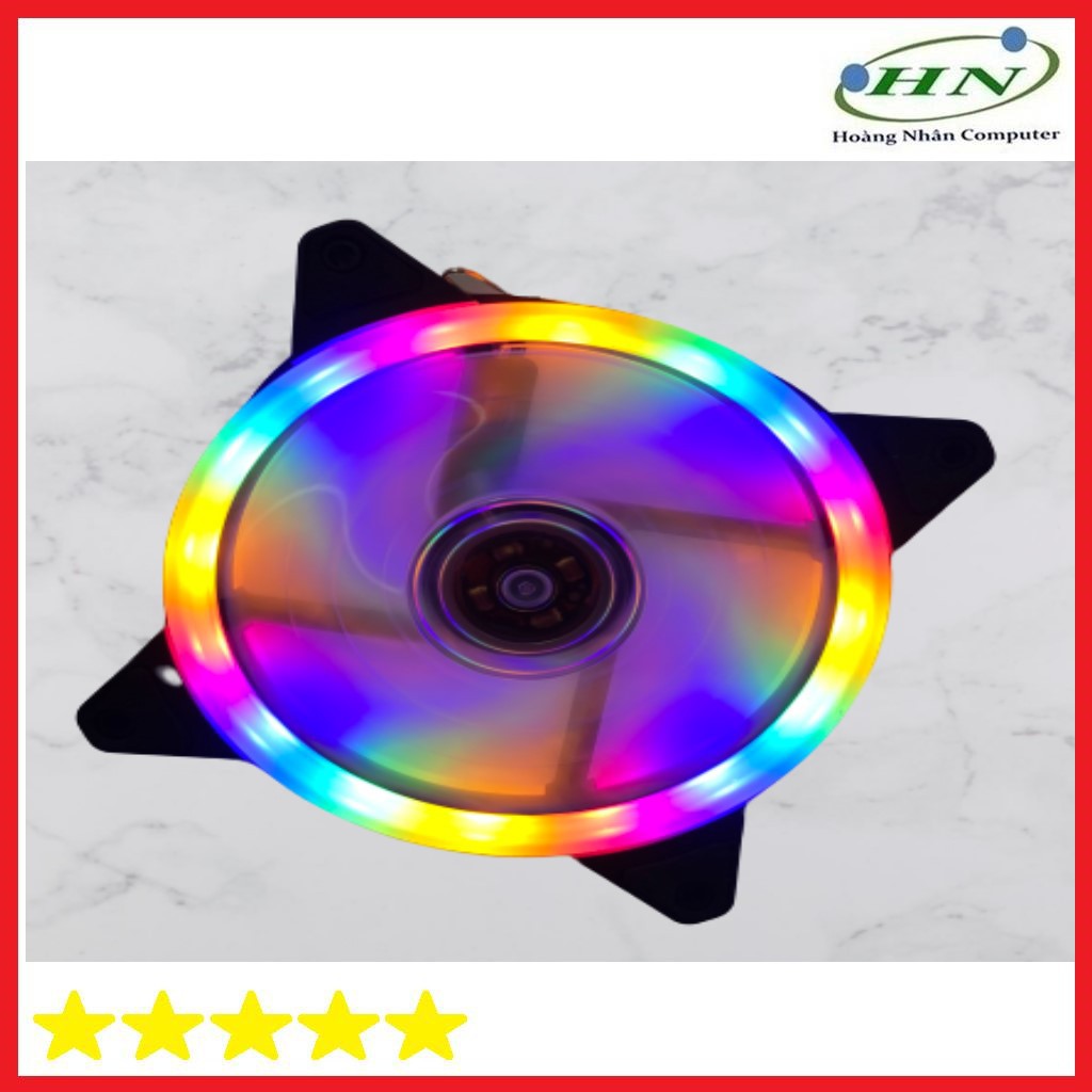 FAN M3 LED RGB LOẠI KHÔNG CẦN HUB MÀU CẦU VỒNG MỚI