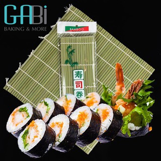 Mành cuộn sushi lạt dẹt 24*24cm