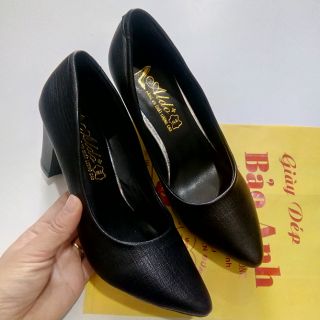 Giày cao gót trụ 7 phân mũi nhọn đế su cao cấp phân phối bởi Giày Dép Bảo Anh