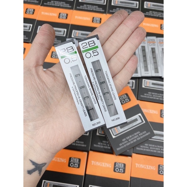 Ruột chì kim TONGXING cứng chắc chống lem sắc nét , ruột bút chì bấm cao cấp 0,5mm