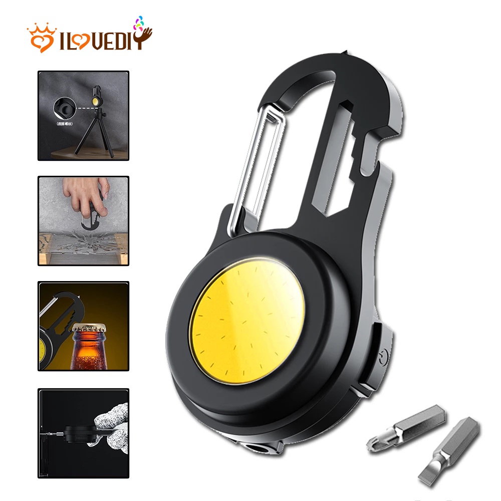 Đèn COB Mini Đa Năng Kèm Sạc USB Tiện Dụng Mang Theo Dã Ngoại/ Cắm Trại