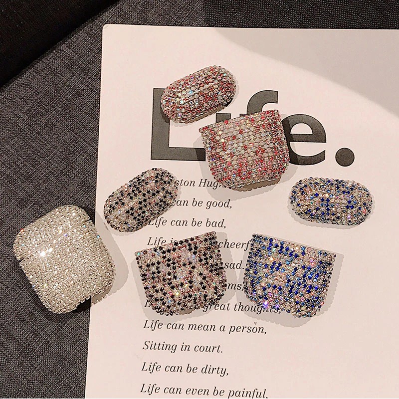 Vỏ đựng tai nghe đính đá sang trọng cho Airpods 1/2 - Airpods pro
